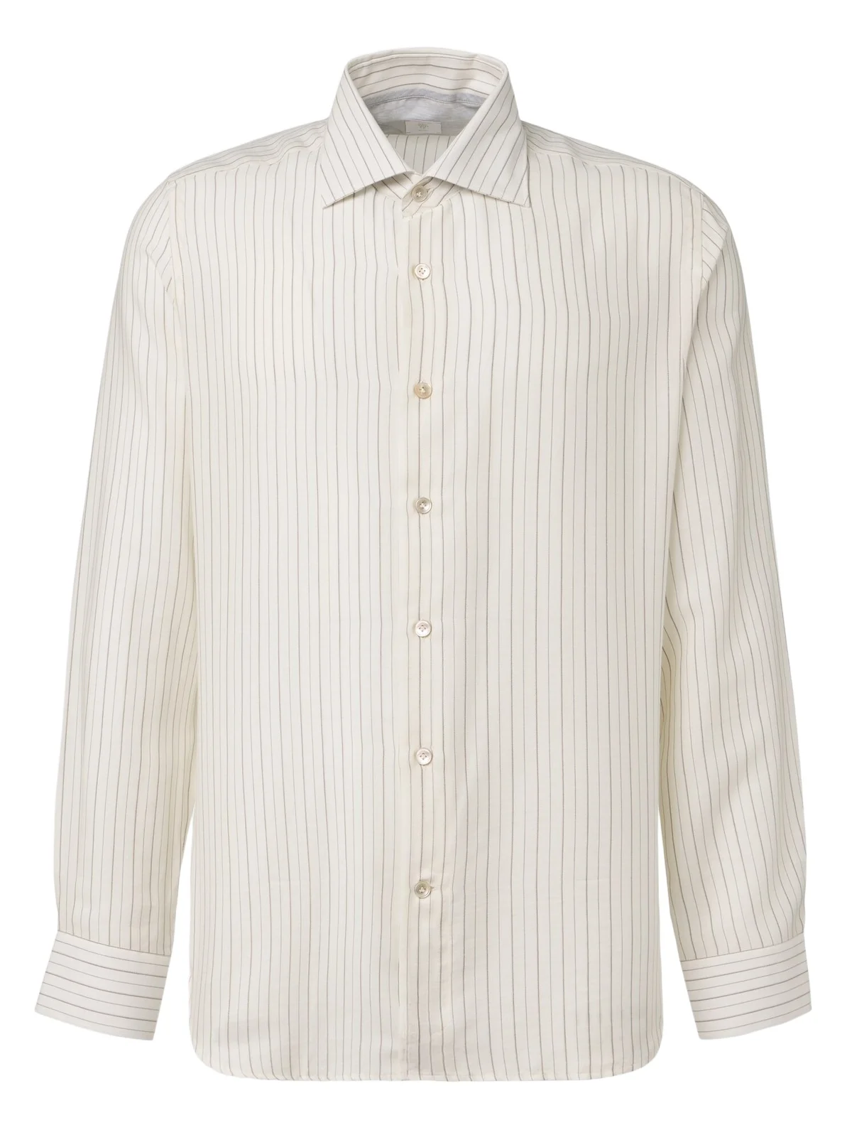 Striped twill shirt