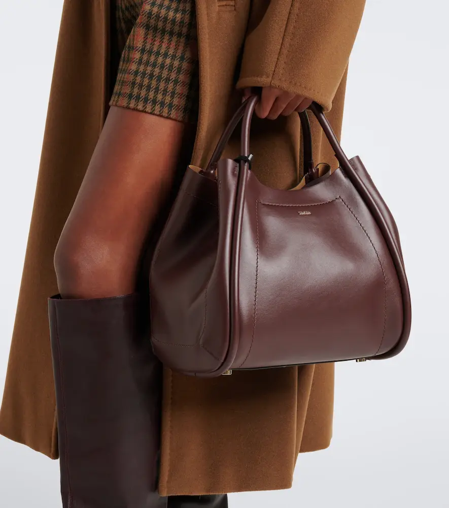 Max Mara Medium leather top-handle bag | Thumbnail 4 Max Mara Medium leather top-handle bag | Thumbnail 4