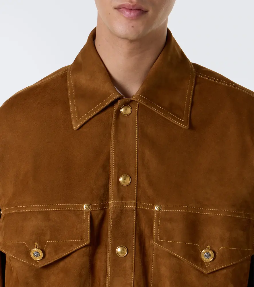 Versace Suede blouson jacket | Thumbnail 2