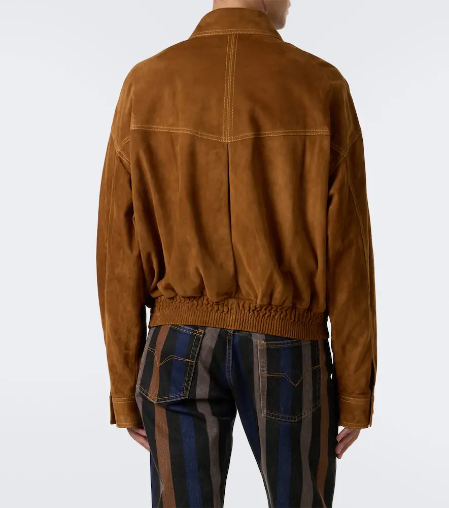 Versace Suede blouson jacket | Thumbnail 3