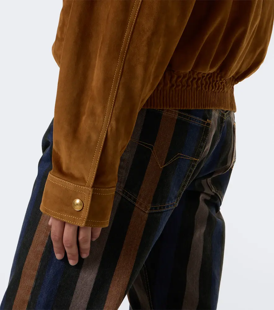 Versace Suede blouson jacket | Thumbnail 4