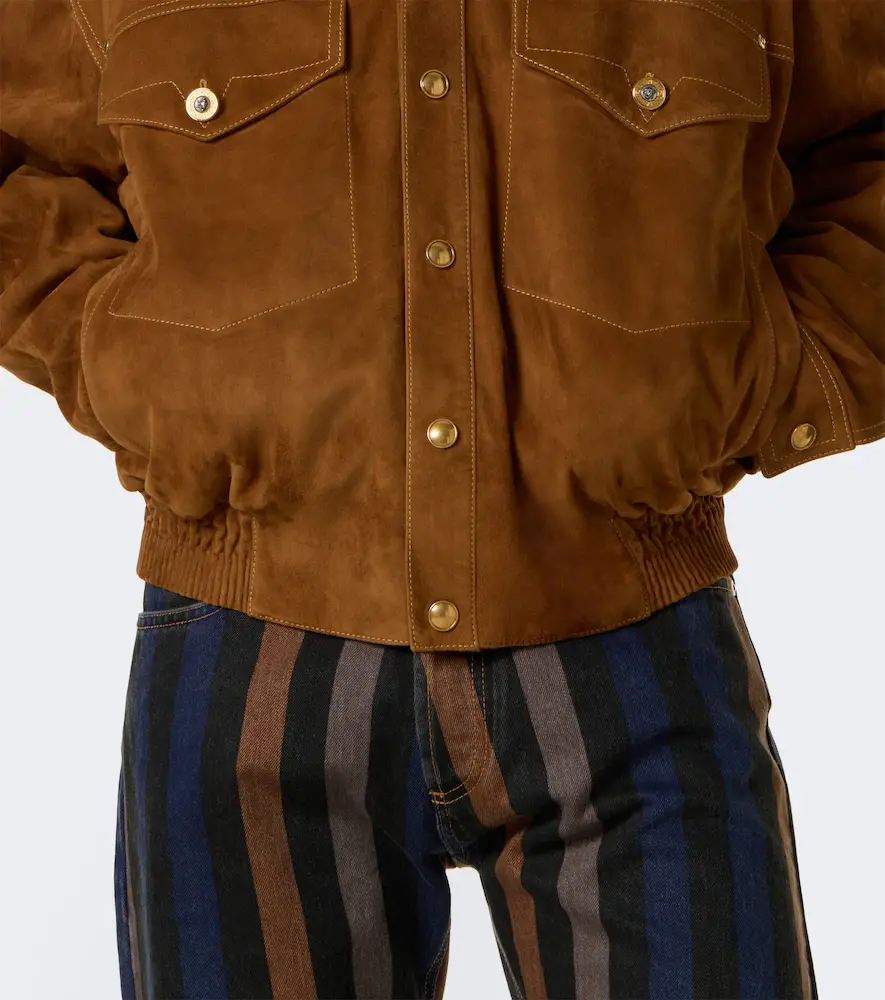 Versace Suede blouson jacket | Thumbnail 5