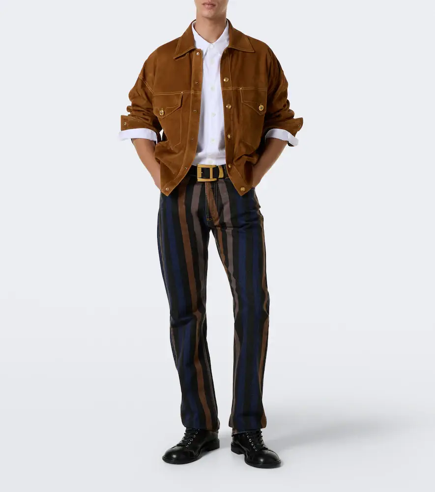 Versace Suede blouson jacket | Thumbnail 7