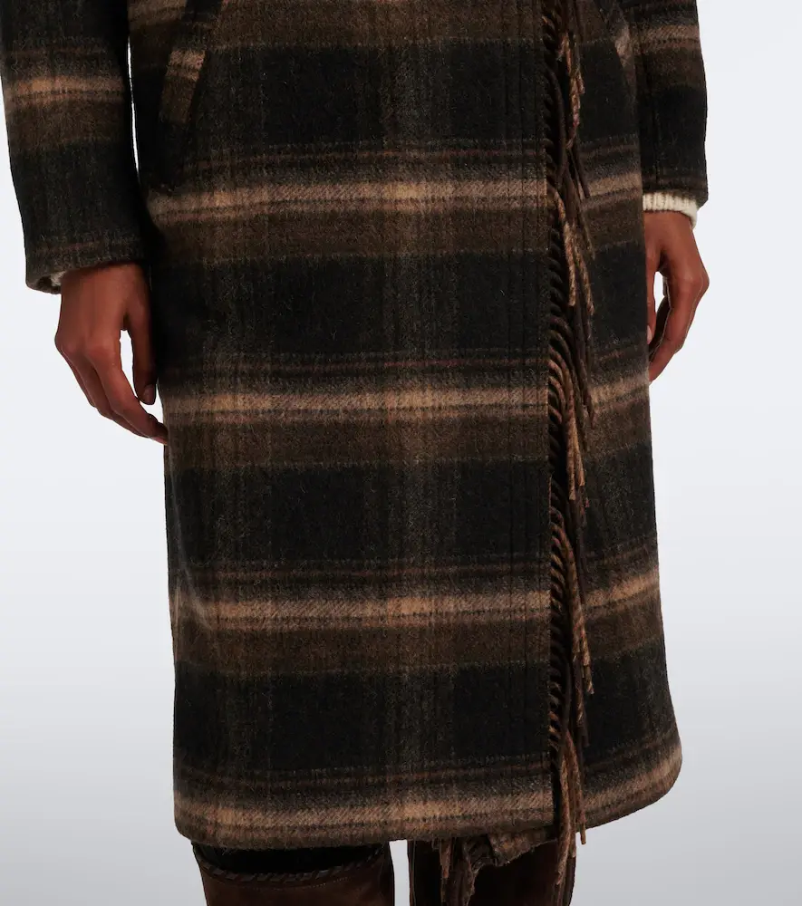 Marant Étoile Gihan plaid wool-blend coat | Thumbnail 4 Marant Étoile Gihan plaid wool-blend coat | Thumbnail 4