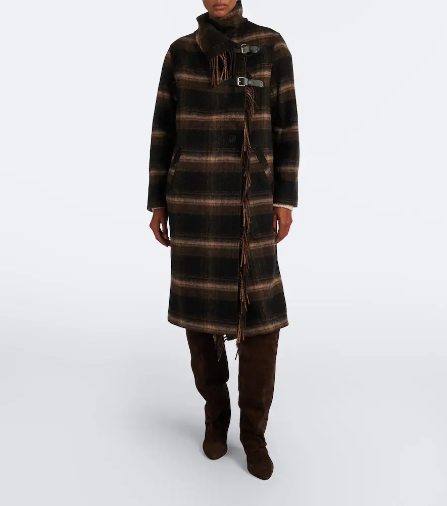 Marant Étoile Gihan plaid wool-blend coat | Thumbnail 5 Marant Étoile Gihan plaid wool-blend coat | Thumbnail 5