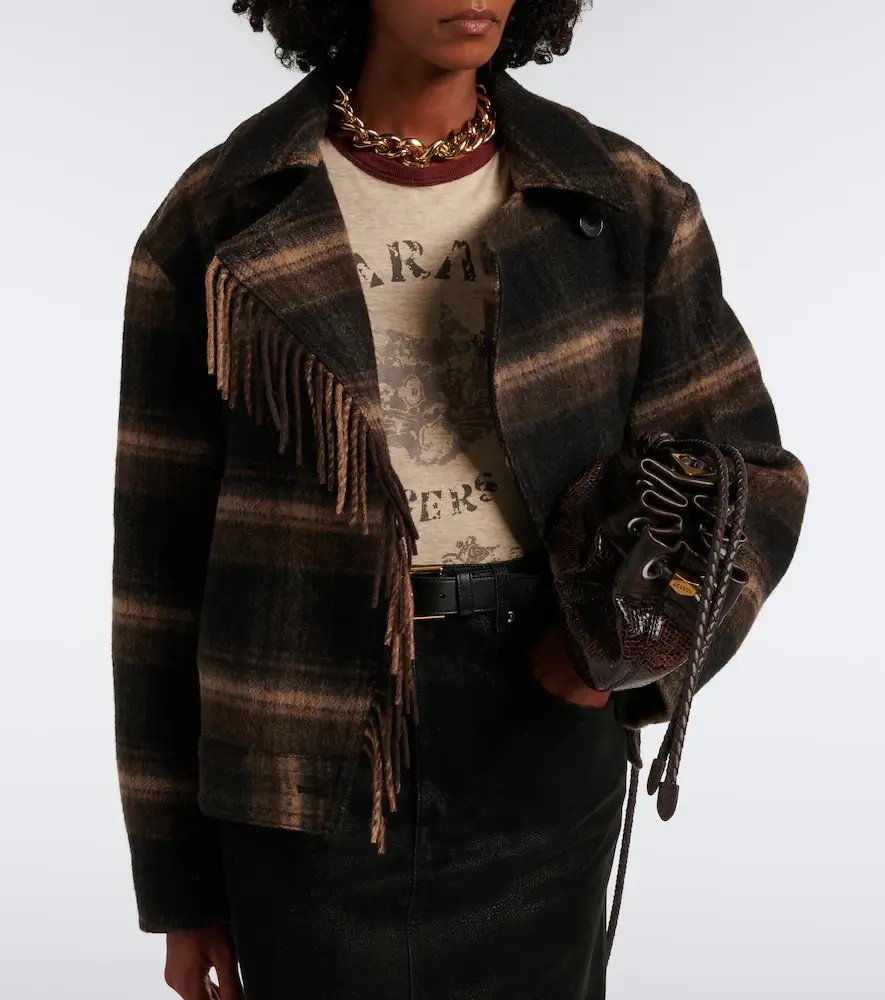 Marant Étoile Galeane plaid wool-blend jacket | Thumbnail 7 Marant Étoile Galeane plaid wool-blend jacket | Thumbnail 7