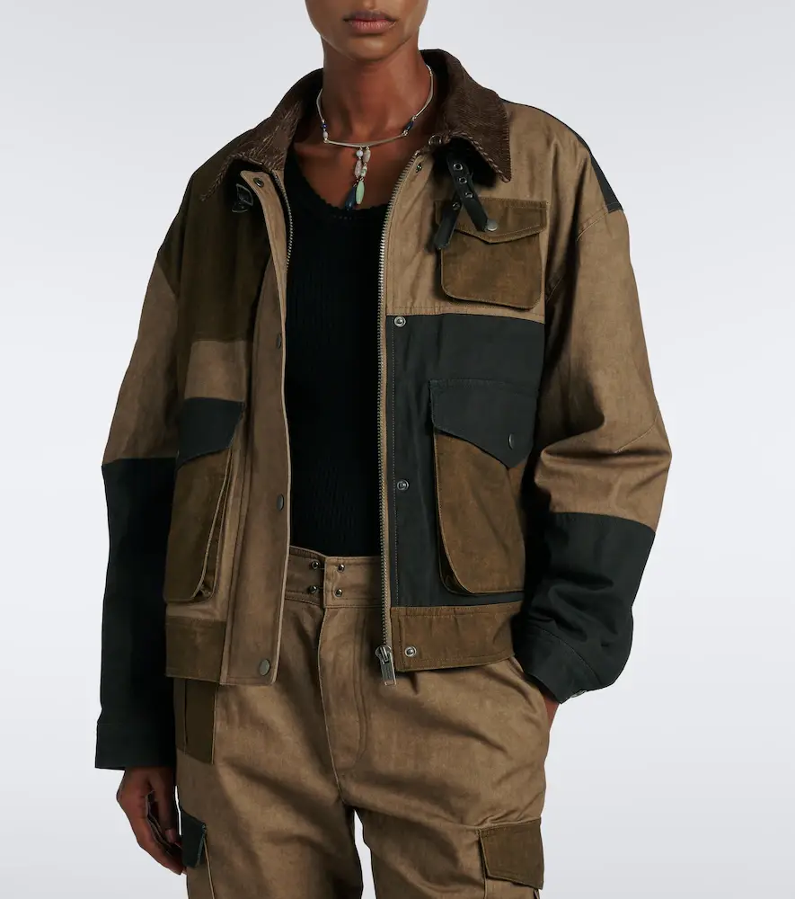 Marant Étoile Risla patchwork cotton jacket | Thumbnail 3
