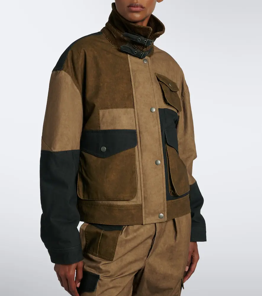 Marant Étoile Risla patchwork cotton jacket | Thumbnail 6