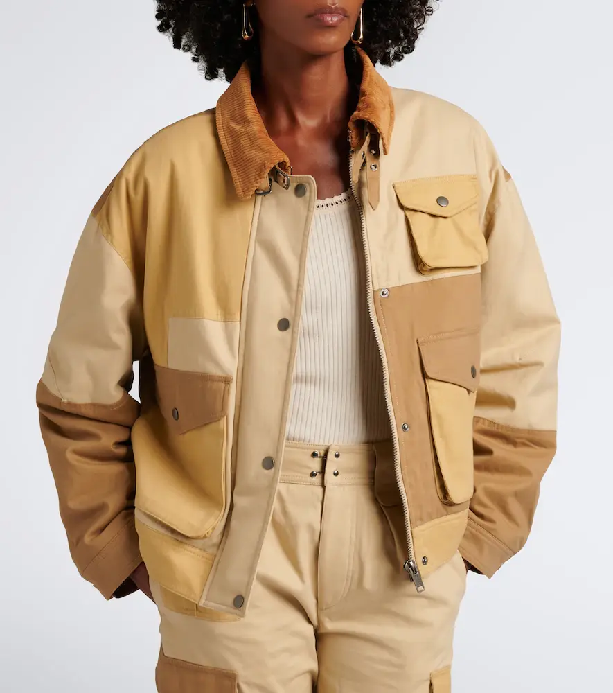 Marant Étoile Risla patchwork cotton jacket | Thumbnail 4
