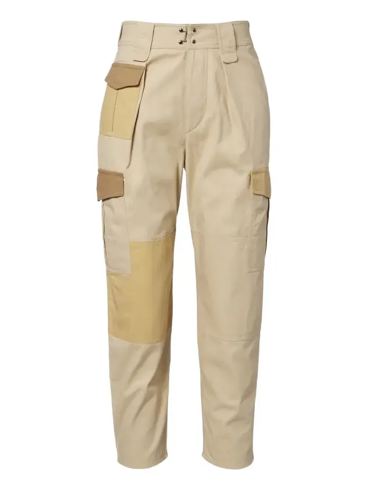 Marant Étoile Renzae patchwork cotton cargo pants