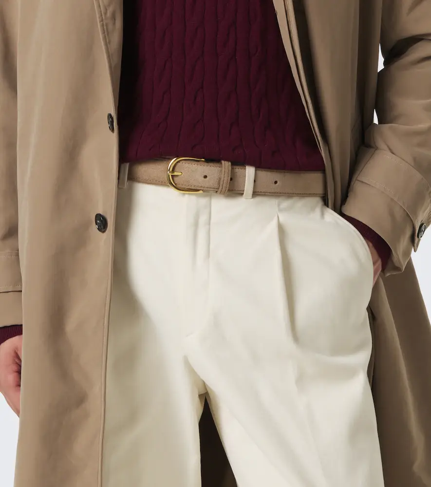 George Cleverley Suede belt | Thumbnail 4 George Cleverley Suede belt | Thumbnail 4