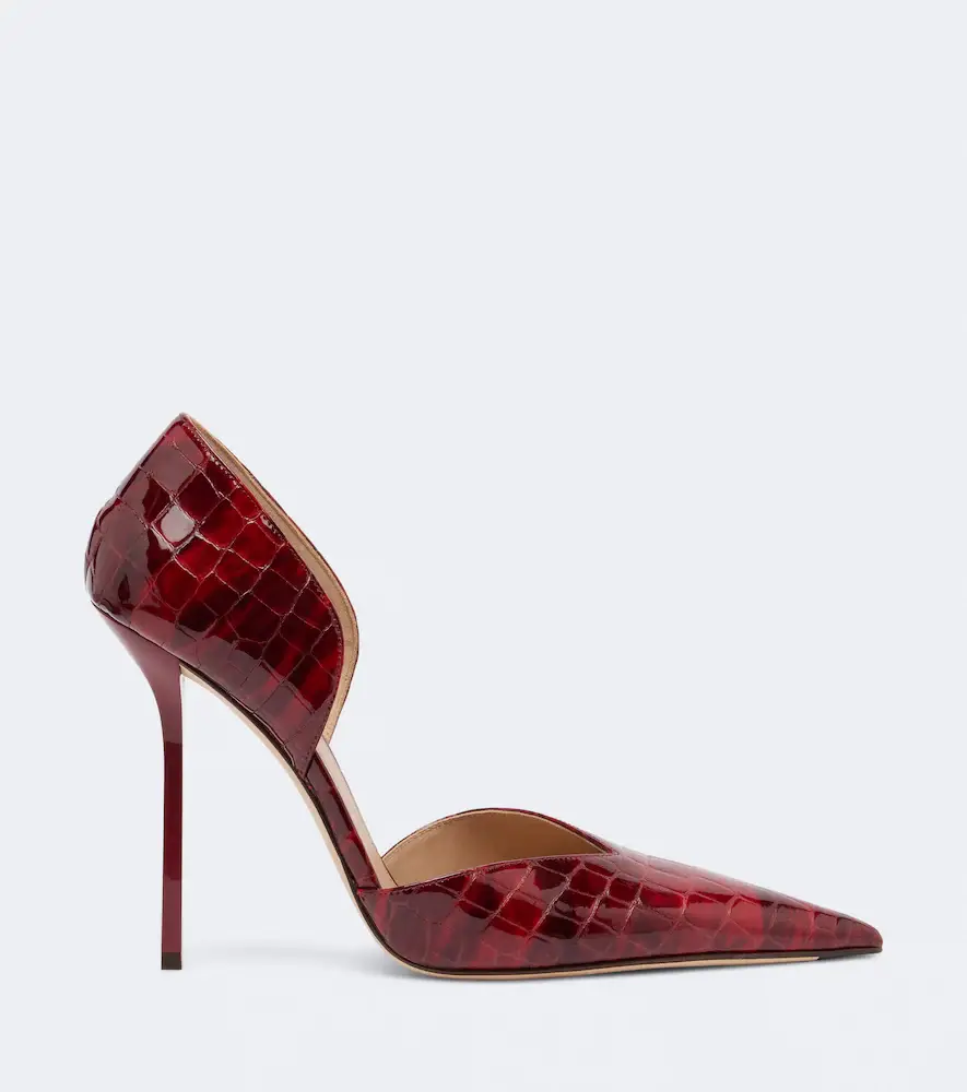 Victoria Beckham Victoria croc-effect leather pumps | Thumbnail 2