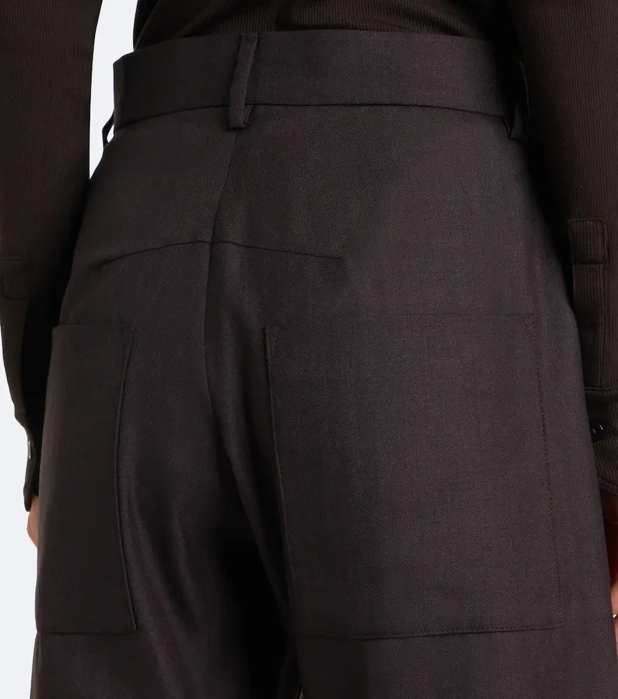 Nili Lotan Shon virgin wool barrel-leg pants | Thumbnail 4 Nili Lotan Shon virgin wool barrel-leg pants | Thumbnail 4