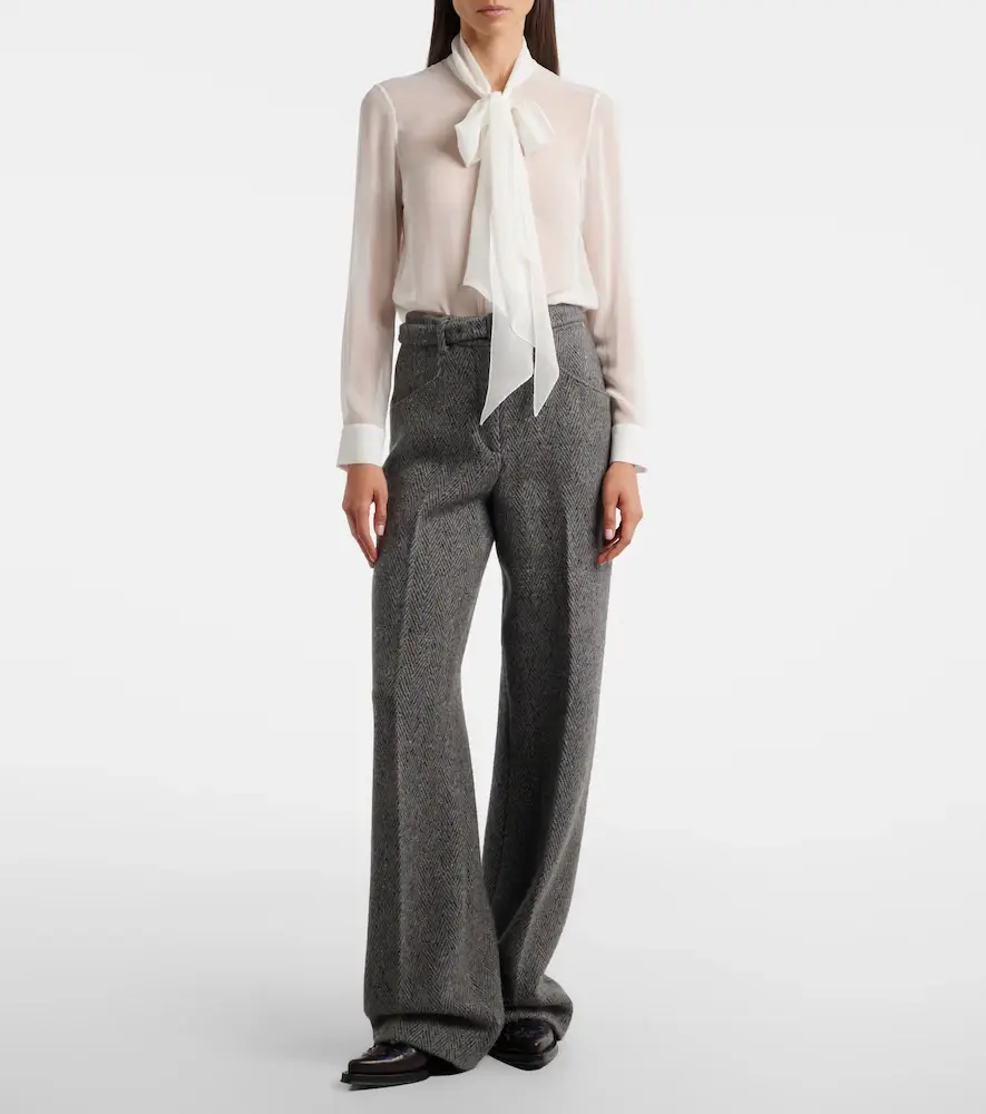 Gabriela Hearst Shildon tie-neck silk blouse | Thumbnail 3 Gabriela Hearst Shildon tie-neck silk blouse | Thumbnail 3