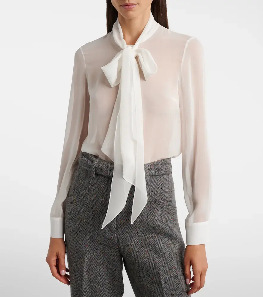 Gabriela Hearst Shildon tie-neck silk blouse | Thumbnail 5 Gabriela Hearst Shildon tie-neck silk blouse | Thumbnail 5