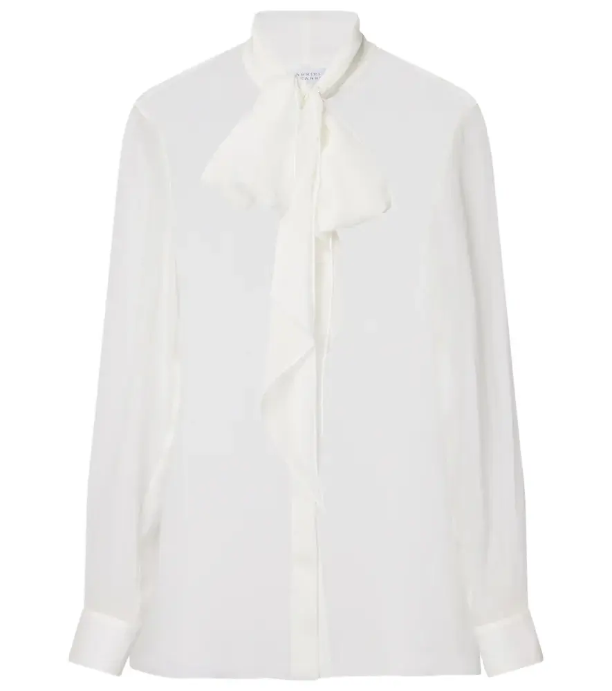 Gabriela Hearst Shildon tie-neck silk blouse | Image 1 Gabriela Hearst Shildon tie-neck silk blouse | Image 1