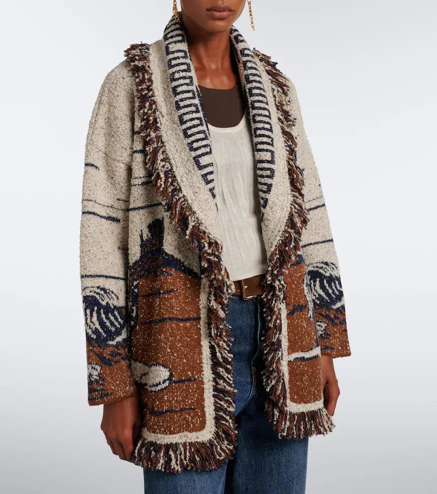 Alanui Riding The Waves cotton and wool blend cardigan | Thumbnail 4 Alanui Riding The Waves cotton and wool blend cardigan | Thumbnail 4