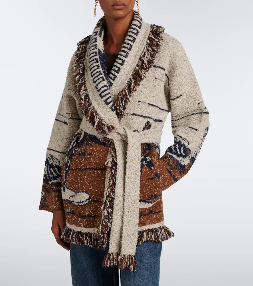 Alanui Riding The Waves cotton and wool blend cardigan | Thumbnail 5 Alanui Riding The Waves cotton and wool blend cardigan | Thumbnail 5