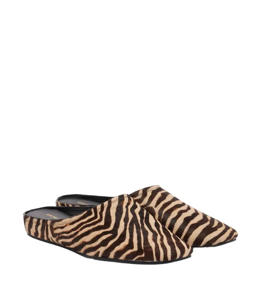 Veronica Beard Narcisa zebra-print calf hair mules | Image 1 Veronica Beard Narcisa zebra-print calf hair mules | Image 1