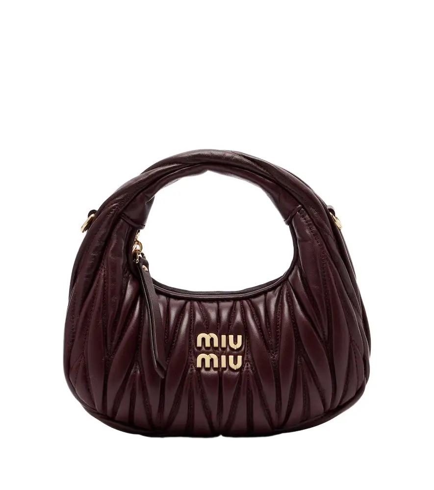 Miu Miu Wander Mini matelassé leather top-handle bag | Image 1 Miu Miu Wander Mini matelassé leather top-handle bag | Image 1