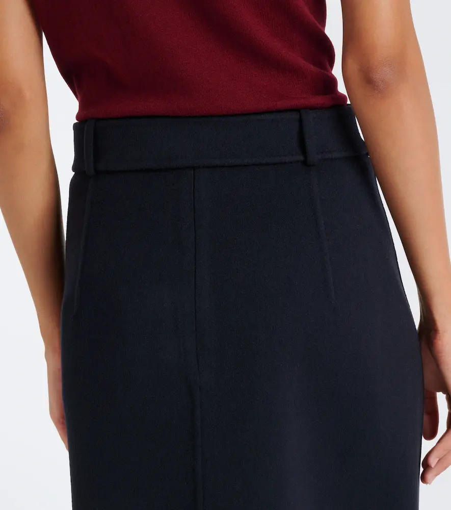 'S Max Mara 'S Max Mara Belted virgin wool midi skirt | Thumbnail 4 'S Max Mara 'S Max Mara Belted virgin wool midi skirt | Thumbnail 4