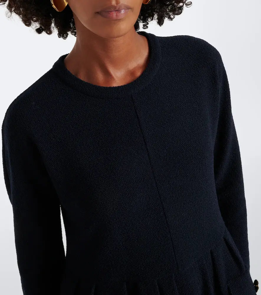 'S Max Mara 'S Max Mara Wool and cotton-blend midi dress | Thumbnail 4