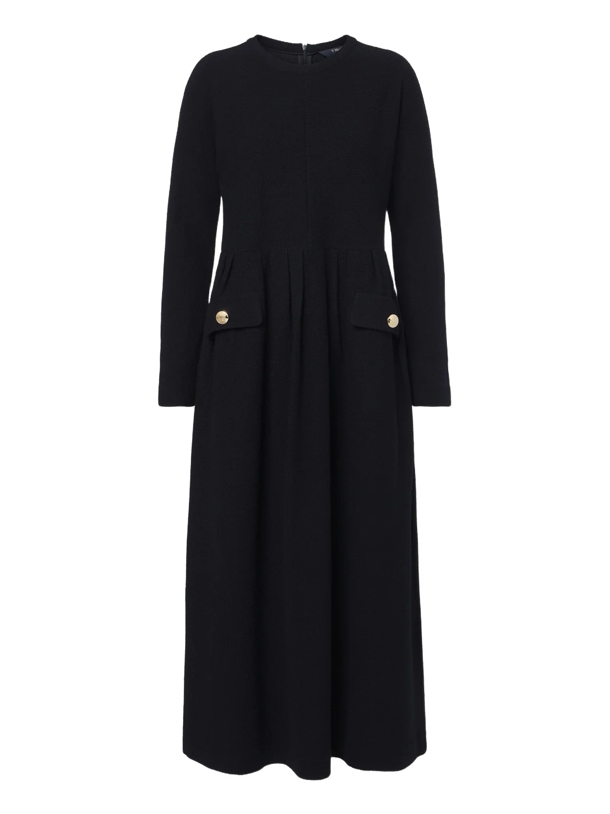 'S Max Mara Wool and cotton-blend midi dress 'S Max Mara Wool and cotton-blend midi dress