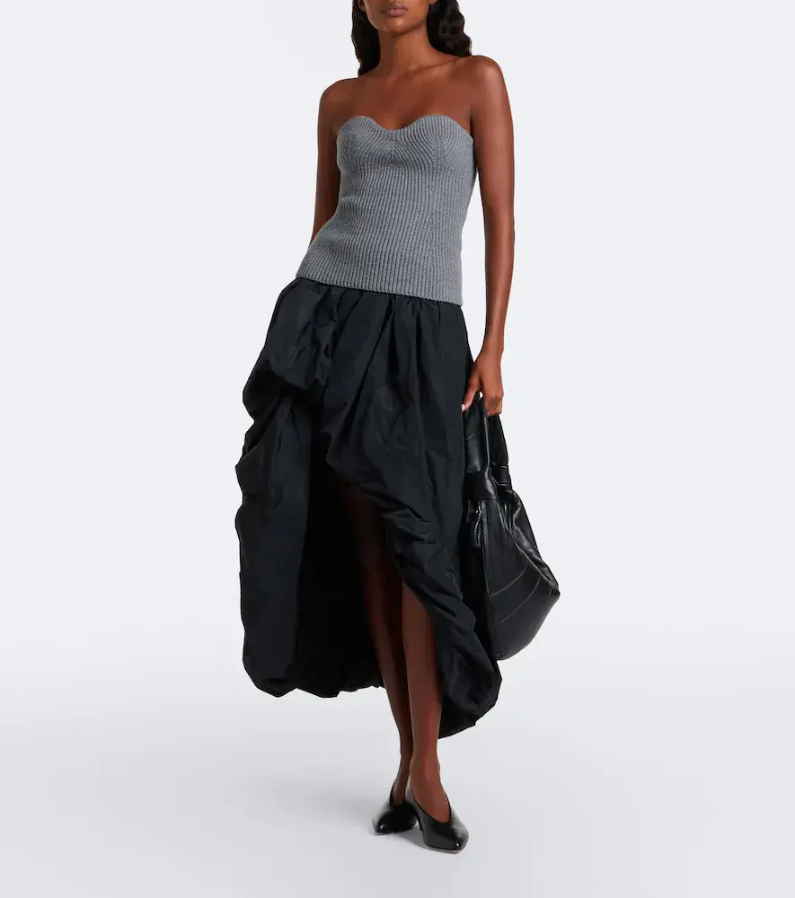 Jil Sander Wool-blend bustier top | Thumbnail 4