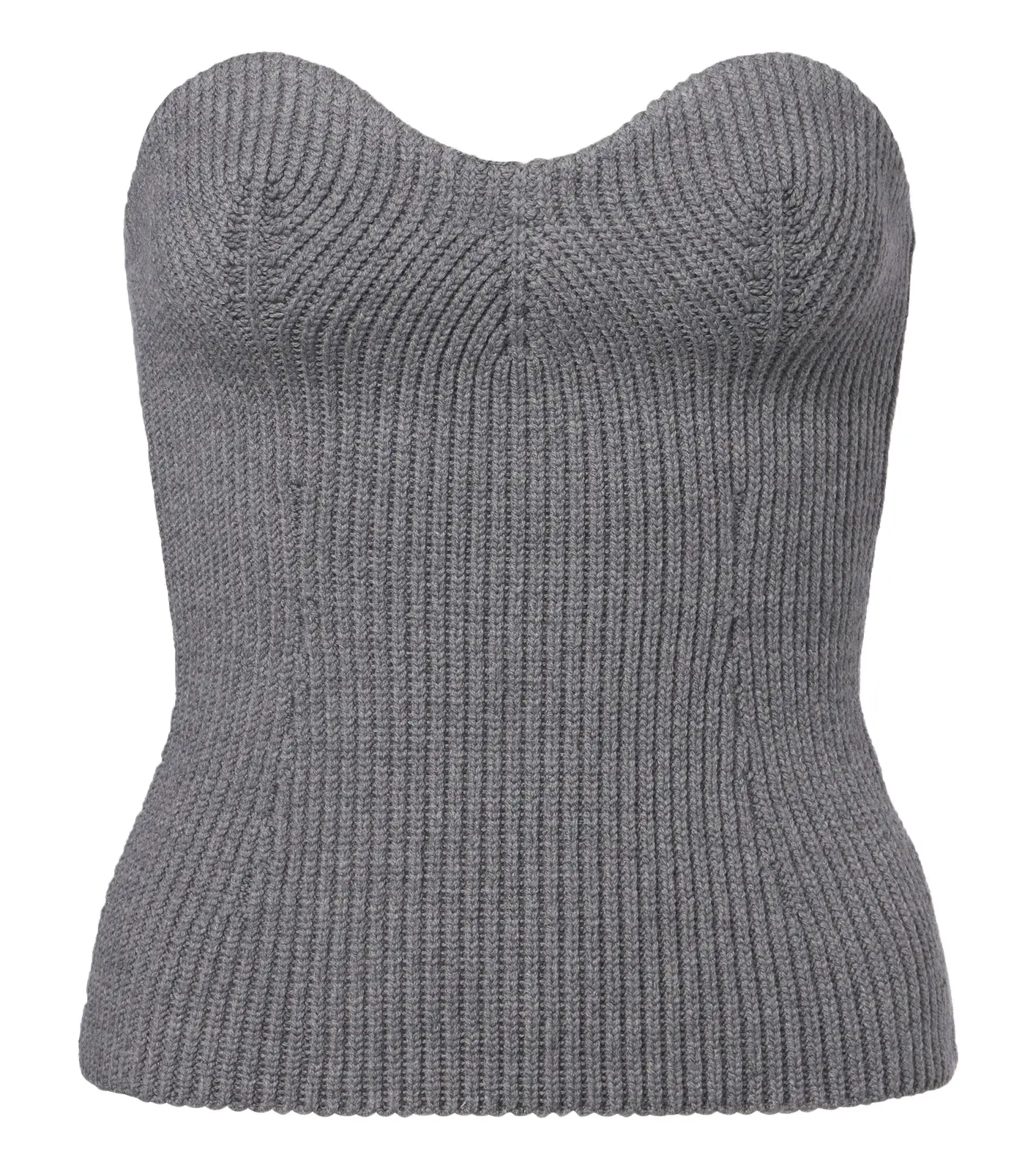 Jil Sander Wool-blend bustier top