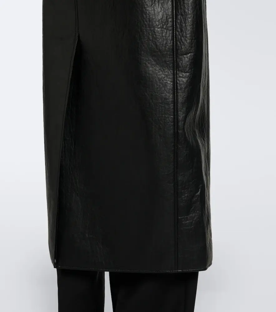 The Frankie Shop Edra shearling-trimmed wrap coat | Thumbnail 3