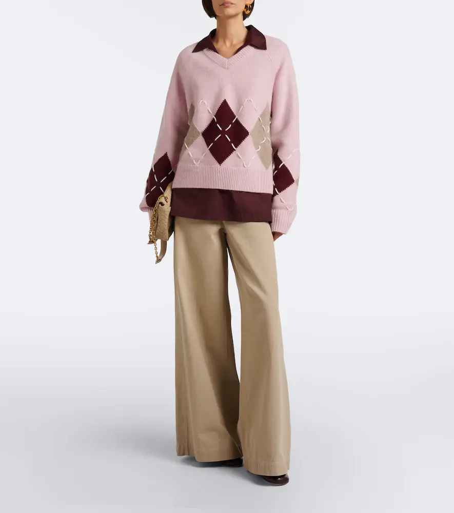 Arch4 Sloane argyle cashmere sweater | Thumbnail 4 Arch4 Sloane argyle cashmere sweater | Thumbnail 4