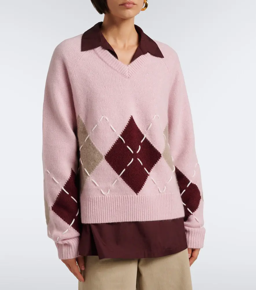 Arch4 Sloane argyle cashmere sweater | Thumbnail 5 Arch4 Sloane argyle cashmere sweater | Thumbnail 5
