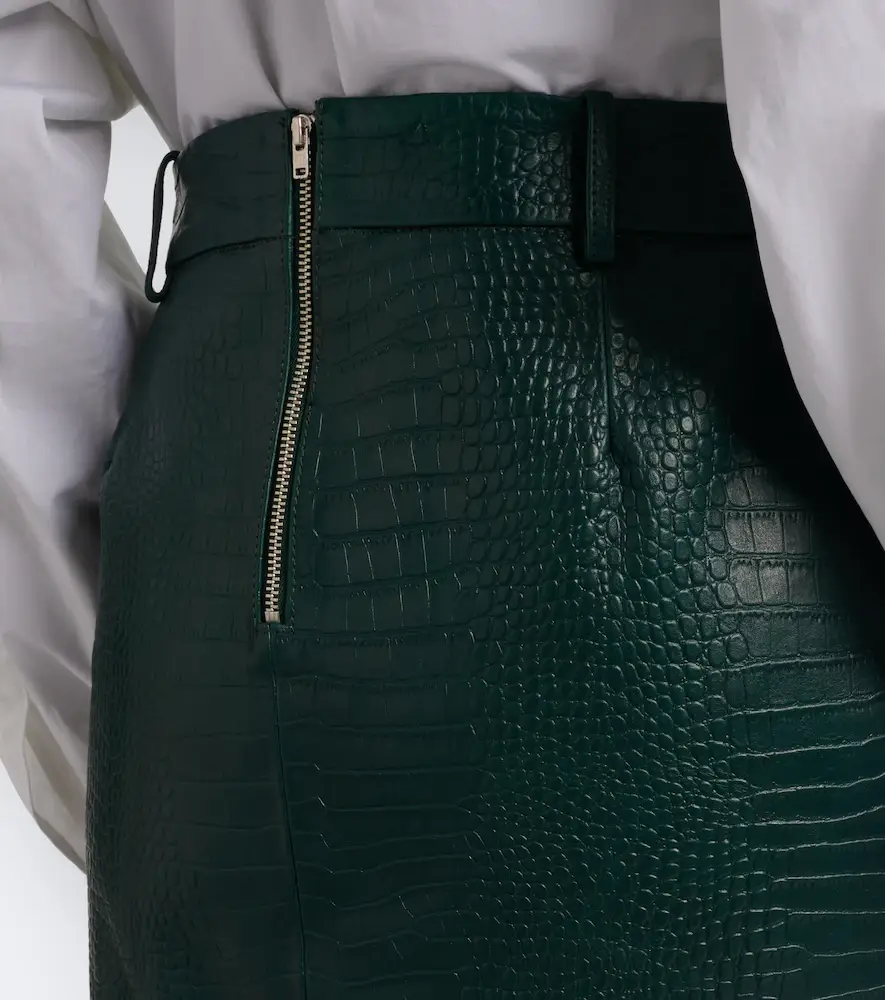 The Frankie Shop Taney croc-effect leather pencil skirt | Thumbnail 5 The Frankie Shop Taney croc-effect leather pencil skirt | Thumbnail 5