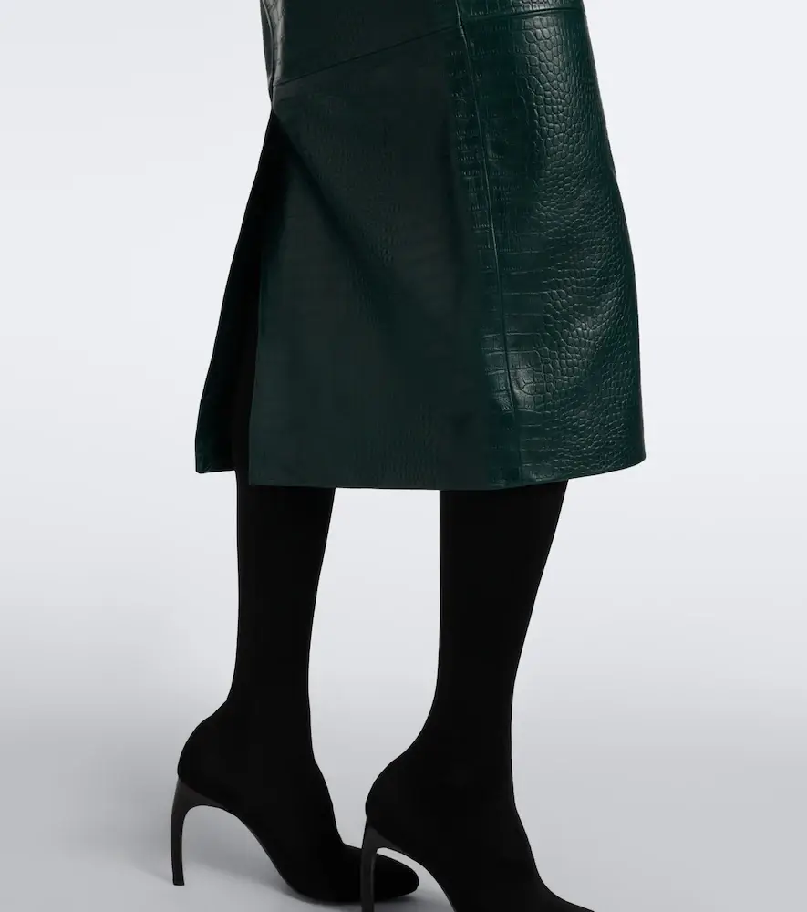 The Frankie Shop Taney croc-effect leather pencil skirt | Thumbnail 6 The Frankie Shop Taney croc-effect leather pencil skirt | Thumbnail 6