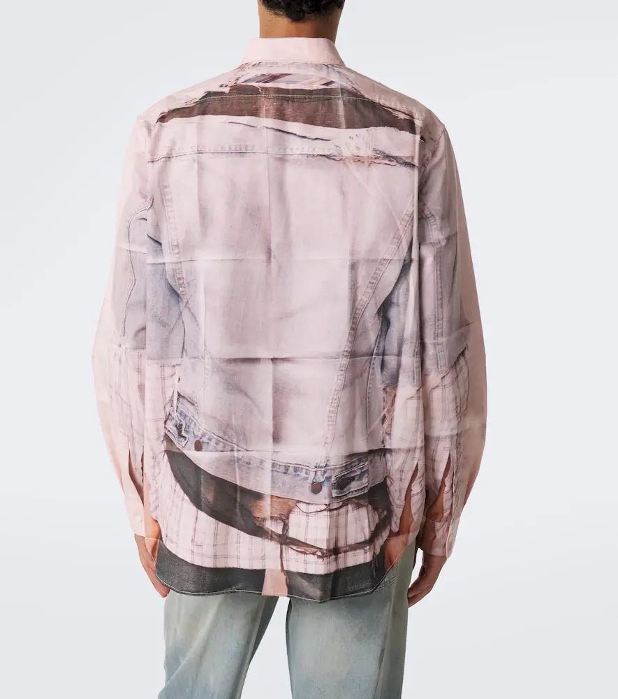 Acne Studios Trompe-l'ail cotton poplin shirt | Thumbnail 6