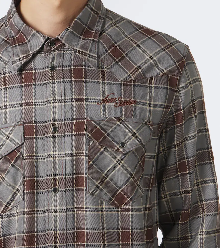 Acne Studios Checked flannel shirt | Thumbnail 6 Acne Studios Checked flannel shirt | Thumbnail 6