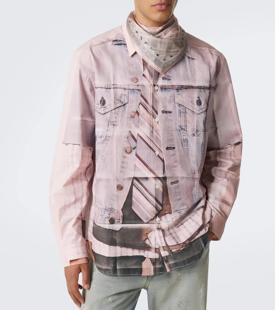 Acne Studios Printed silk satin scarf | Thumbnail 3 Acne Studios Printed silk satin scarf | Thumbnail 3
