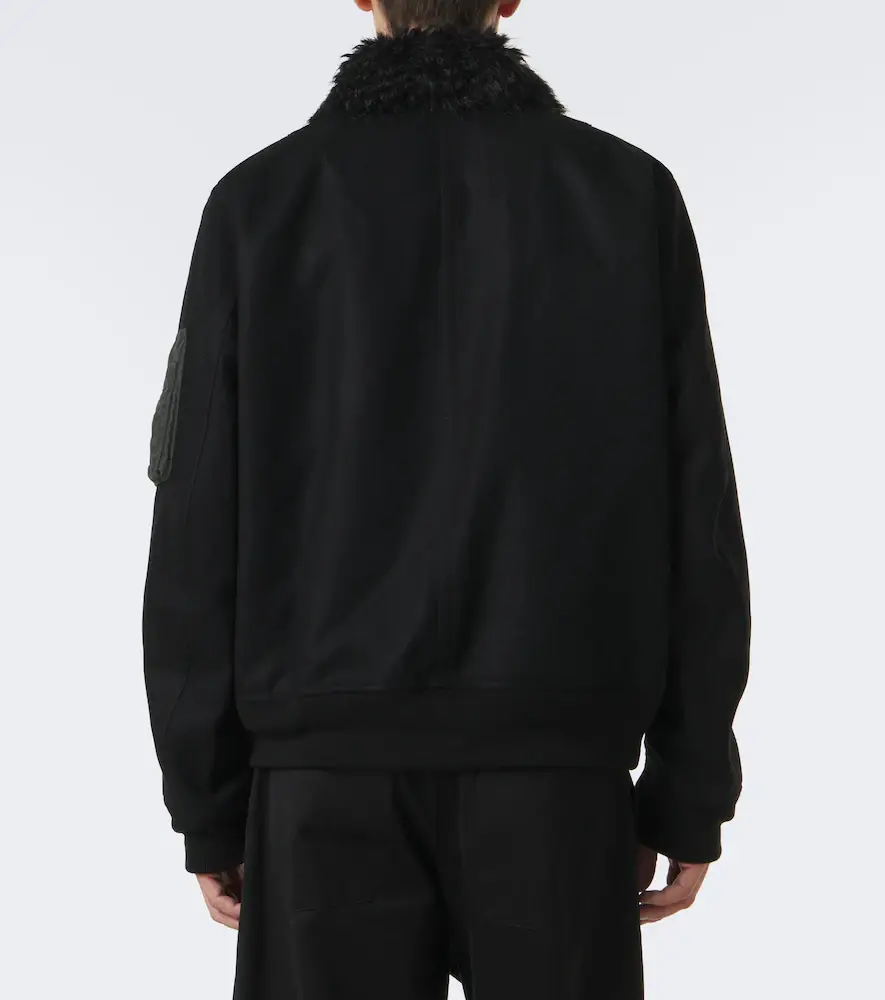 Sacai Wool blouson jacket | Thumbnail 4 Sacai Wool blouson jacket | Thumbnail 4