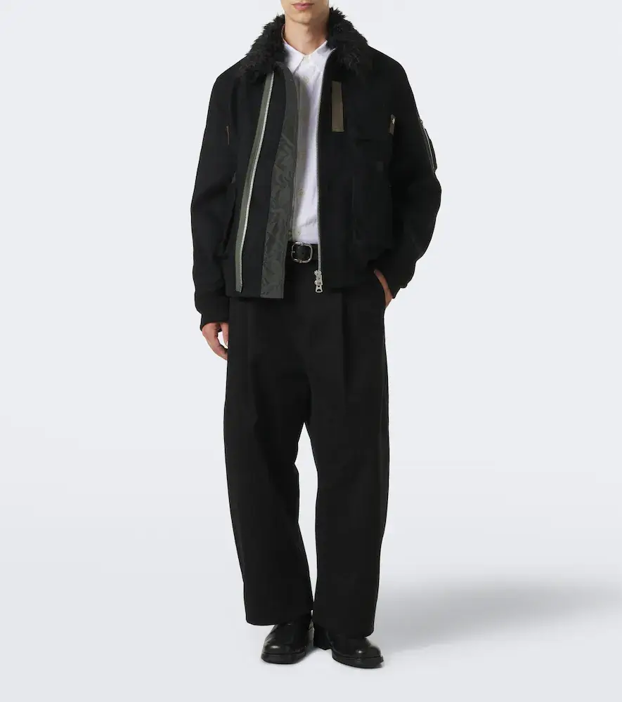 Sacai Wool blouson jacket | Thumbnail 5 Sacai Wool blouson jacket | Thumbnail 5