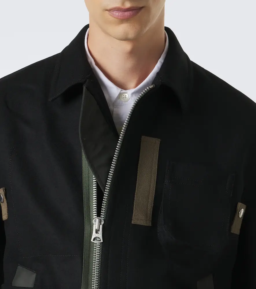 Sacai Wool blouson jacket | Thumbnail 7 Sacai Wool blouson jacket | Thumbnail 7