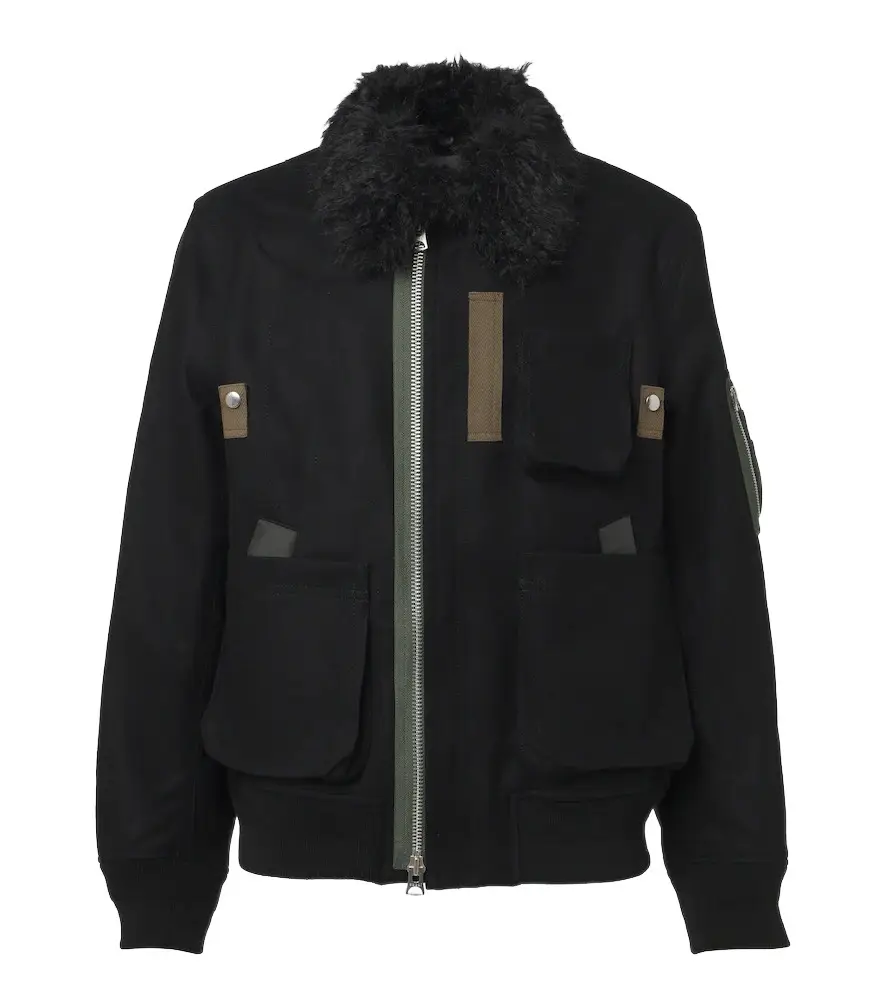 Sacai Wool blouson jacket | Image 1 Sacai Wool blouson jacket | Image 1