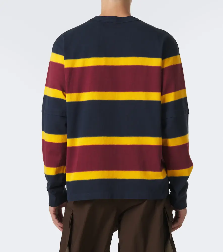 Sacai Striped cotton jersey sweatshirt | Thumbnail 2 Sacai Striped cotton jersey sweatshirt | Thumbnail 2