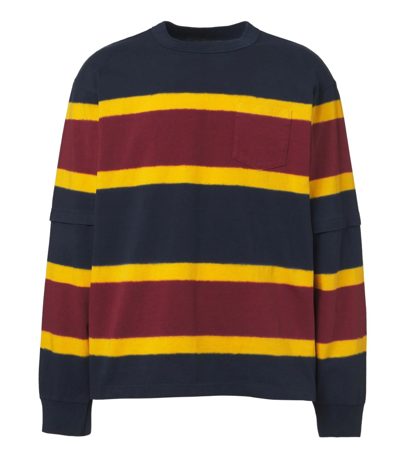Sacai Striped cotton jersey sweatshirt