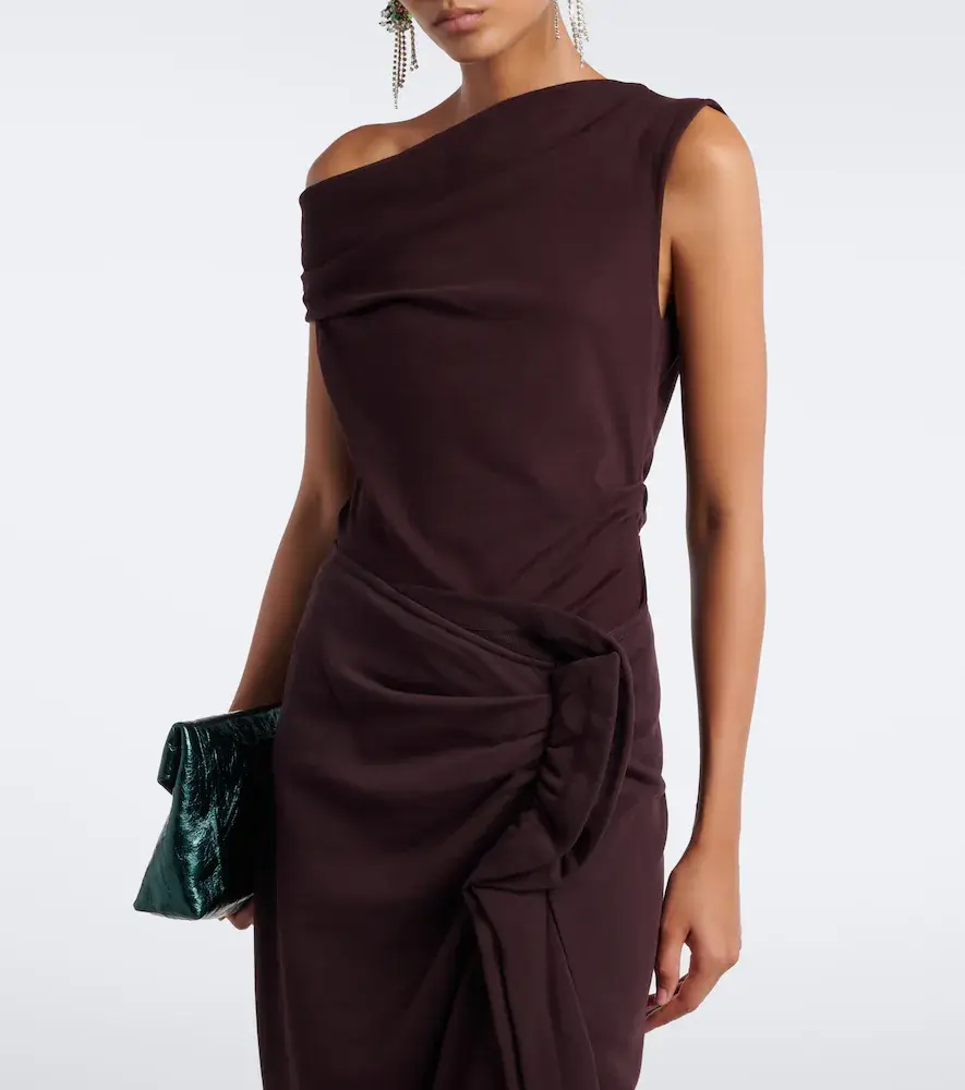 Dries Van Noten Asymmetric cotton jersey top | Thumbnail 2 Dries Van Noten Asymmetric cotton jersey top | Thumbnail 2