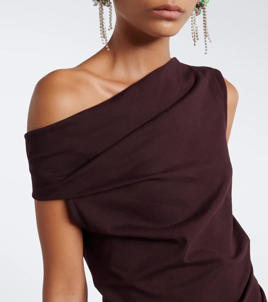 Dries Van Noten Asymmetric cotton jersey top | Thumbnail 5 Dries Van Noten Asymmetric cotton jersey top | Thumbnail 5