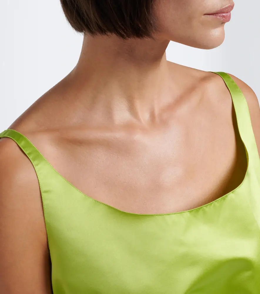 Prada Silk duchesse crop top | Thumbnail 5