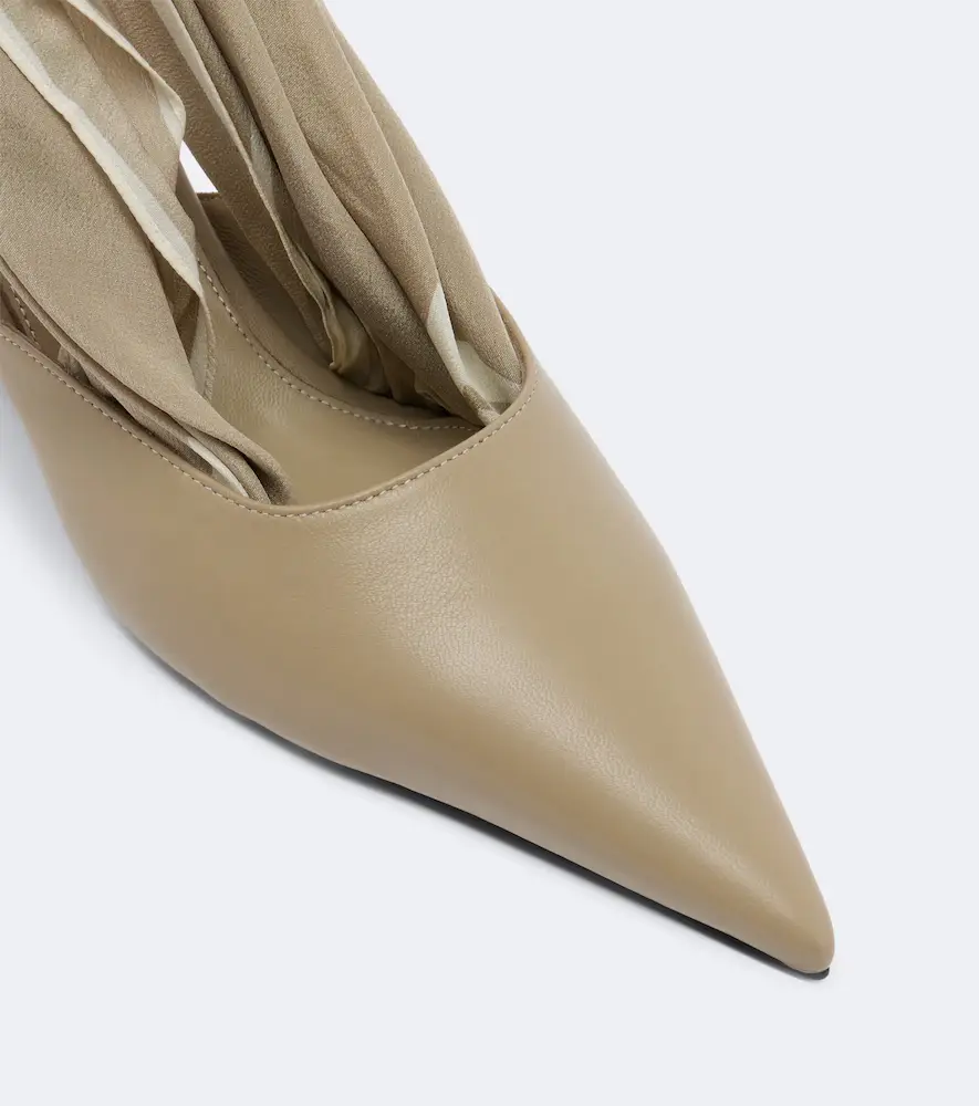 TOTEME Scarf leather slingback pumps | Thumbnail 4 TOTEME Scarf leather slingback pumps | Thumbnail 4