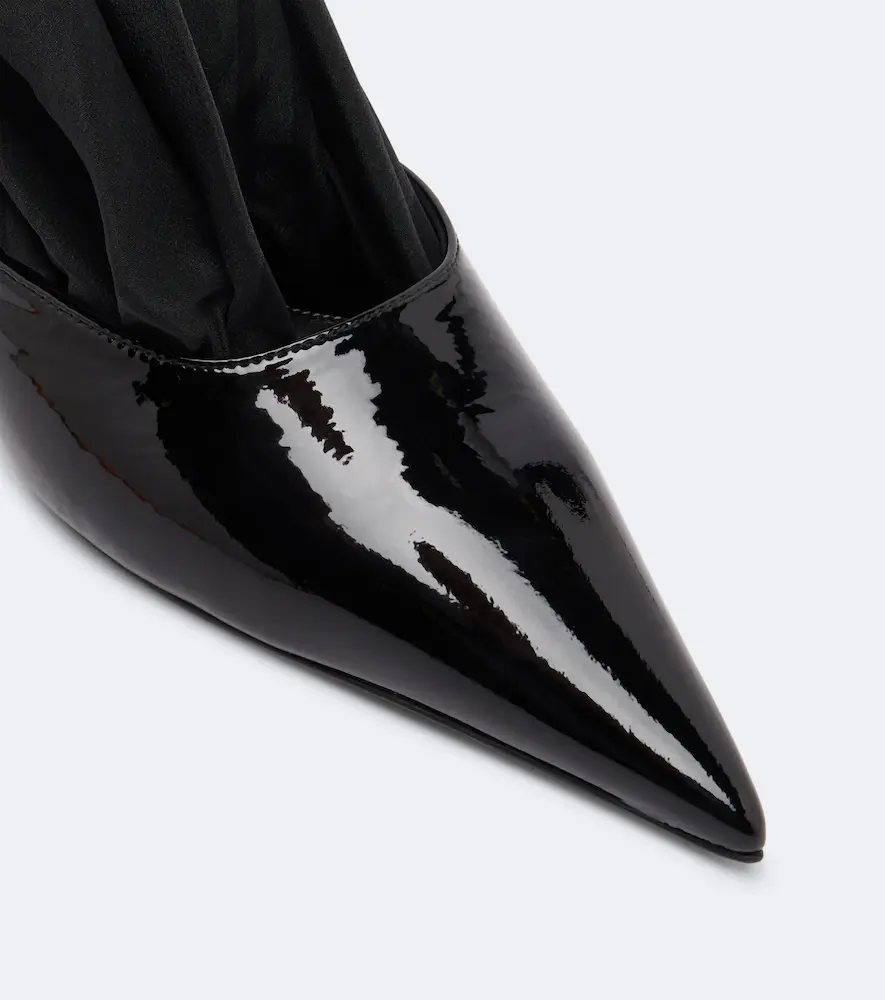 TOTEME Scarf patent leather slingback pumps | Thumbnail 3