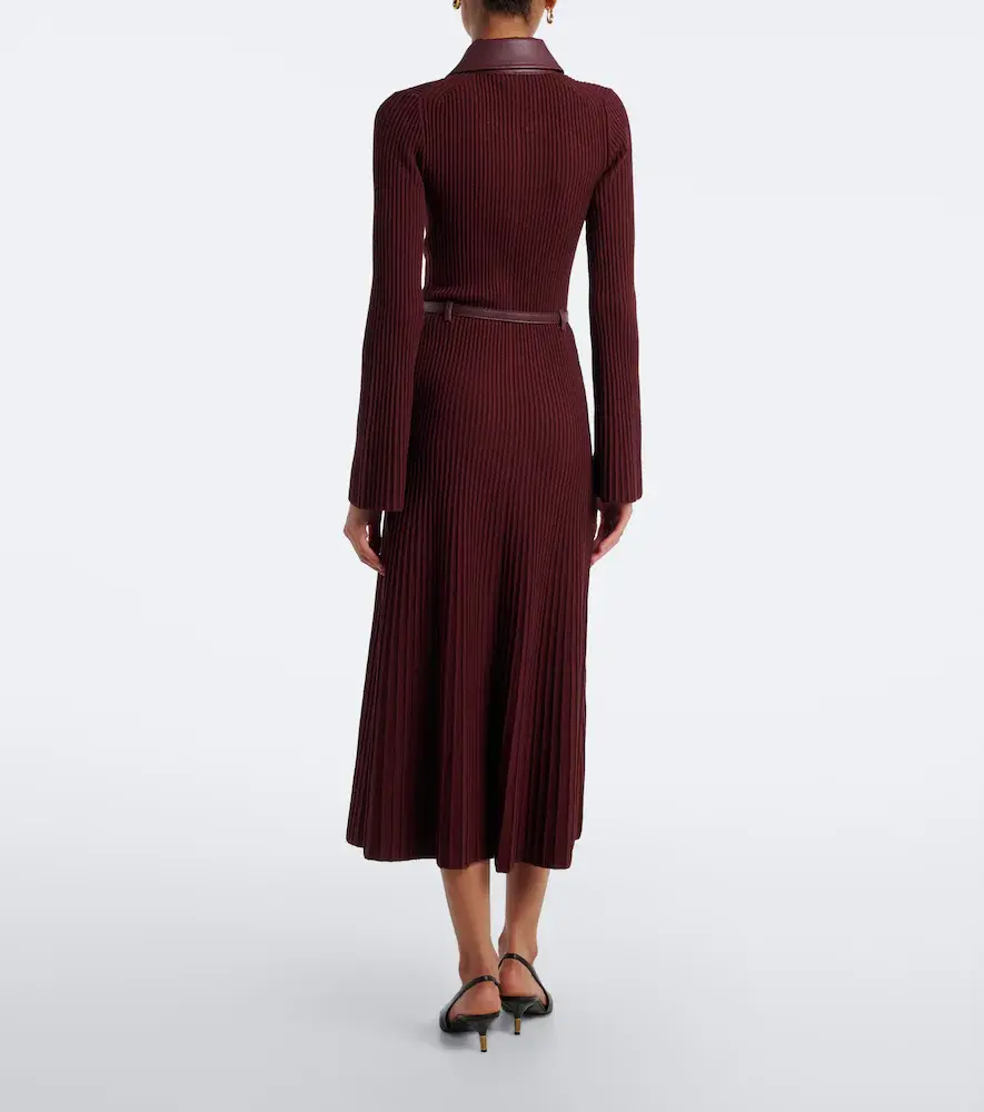 Simkhai Ismelle belted ribbed-knit shirt dress | Thumbnail 5