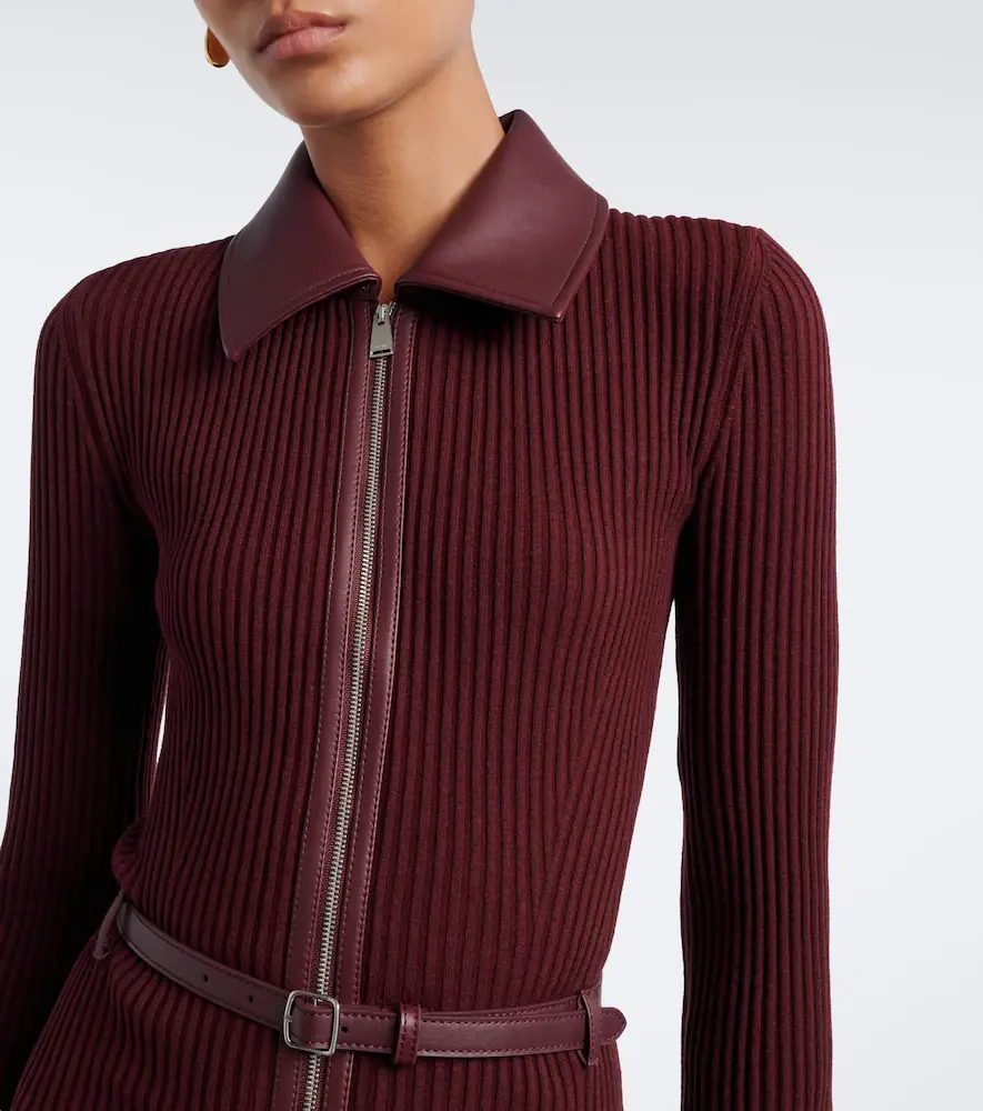 Simkhai Ismelle belted ribbed-knit shirt dress | Thumbnail 6